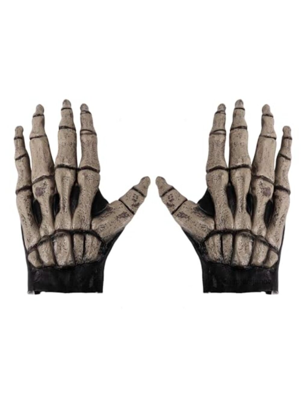 Skeleton Wolf Claw Gloves Latex Halloween Gothic Costume